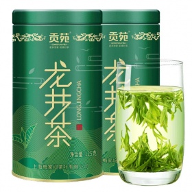 茶叶 绿茶 雨前龙井茶梅家坞绿茶250g 2罐装